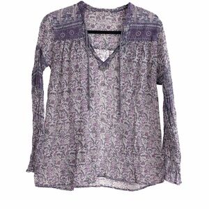 Lavender Floral Women's Blouse